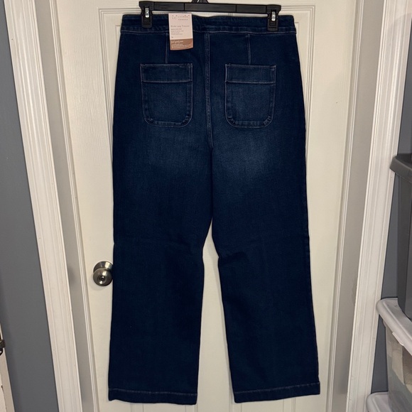 NWT LC Lauren Conrad Super High-Rise Wide-Leg Denim Jeans - Picture 6 of 8